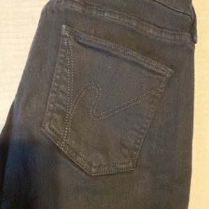 Citizens of Humanity Avedon Black Slick Skinny Leg